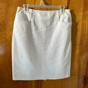 NYCC New York Clothing Co Women's White Pencil Skirt Size 10